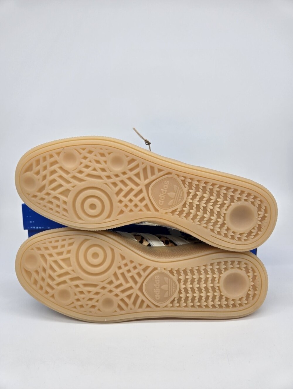 adidas Women's Leopard Print Athletic Sneakers in Tan, Black & Cream - Picture 7 of 8